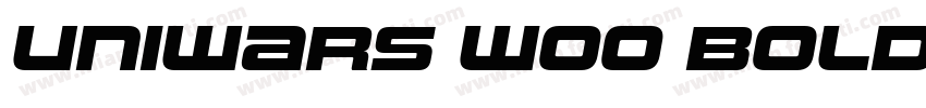 Uniwars W00 Bold字体转换